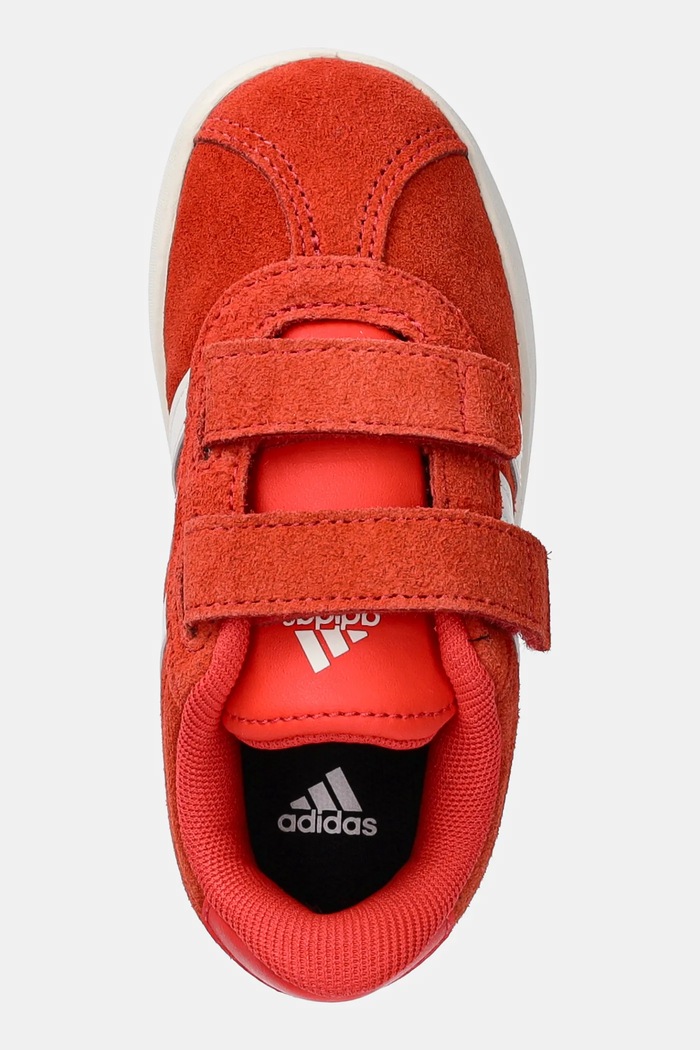 adidas sneakersy zamszowe dziecięce VL COURT 3.0 pomarańczowy JH6307