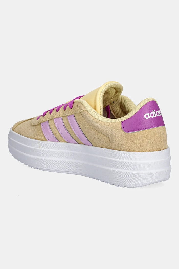 Chłopiec adidas sneakersy zamszowe dziecięce VL COURT BOLD JI1019 żółty