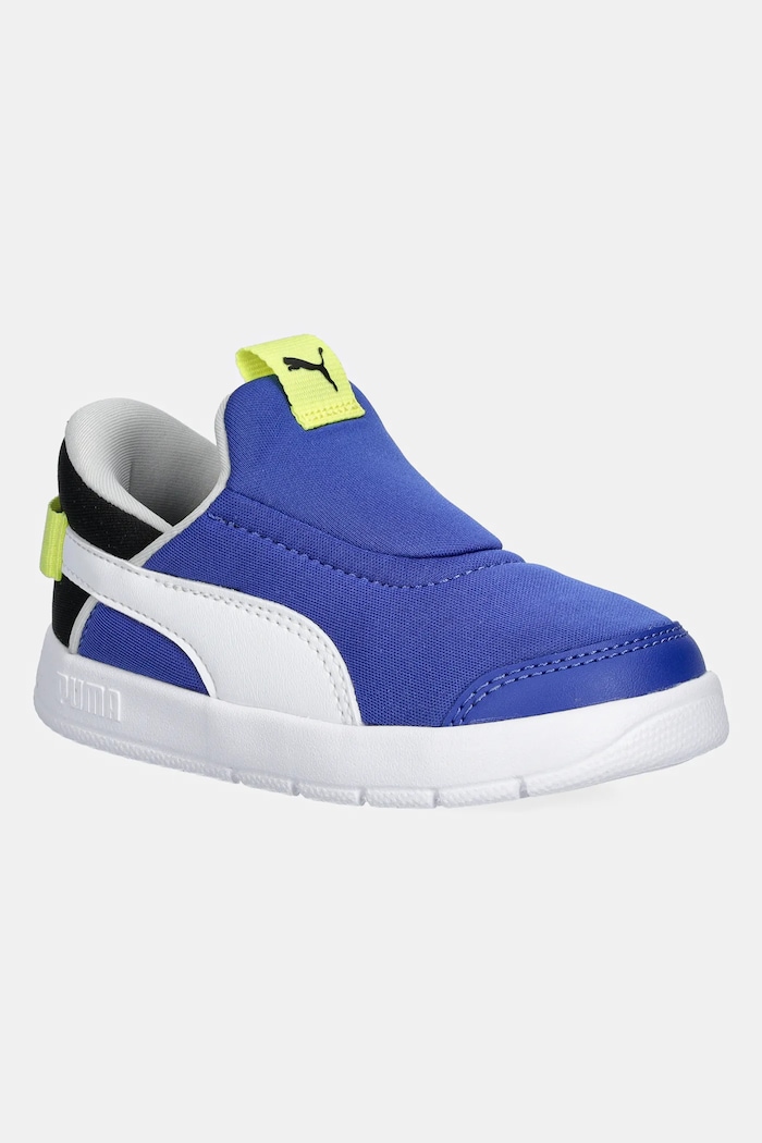 Detské tenisky Puma Courtflex v3 SLIPTECH imitácia kože modrá 399735