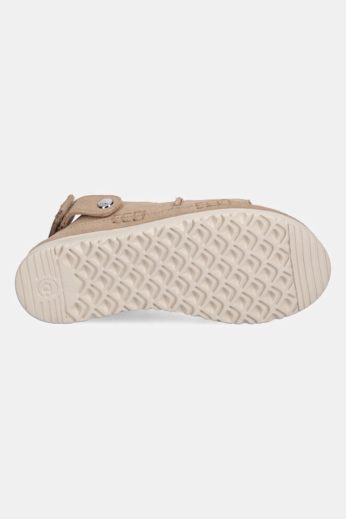 UGG klapki zamszowe dziecięce GOLDENSTAR GLIDE 1166713K beżowy