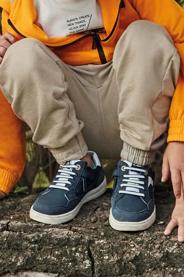 Mayoral sneakers pentru copii piele întoarsă bleumarin 43664.74A.Kids.PPYA