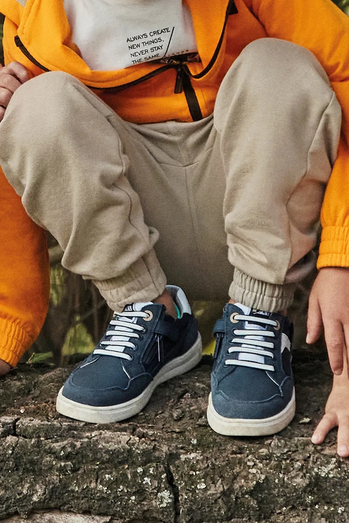 Mayoral sneakers pentru copii piele întoarsă bleumarin 43664.74A.Kids.PPYA