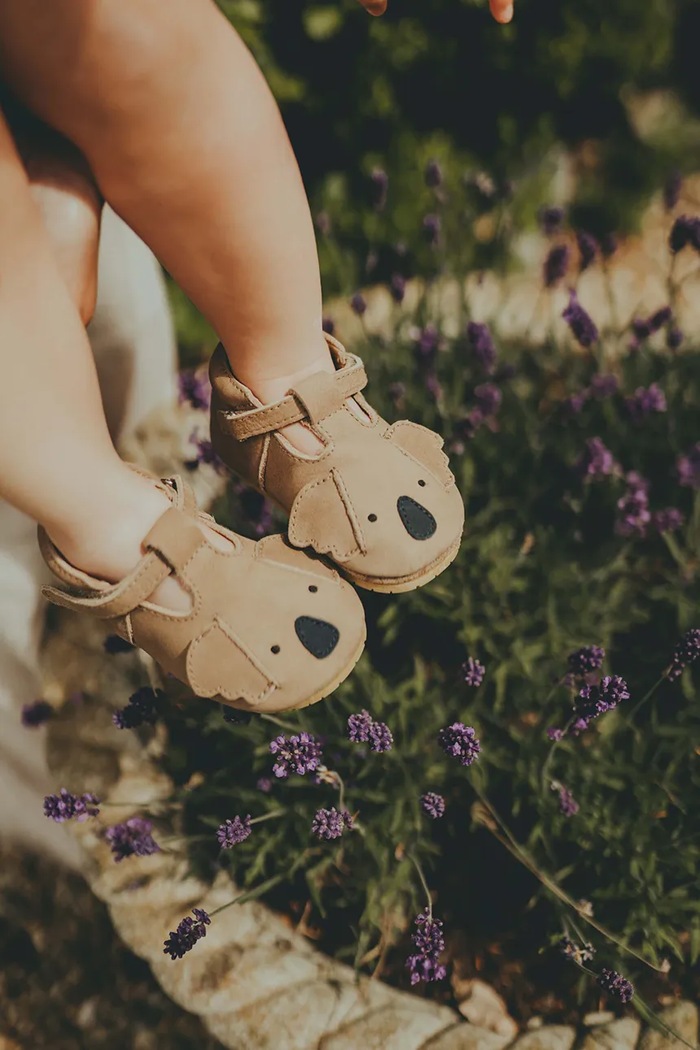 Бебешки кожени обувки Donsje Spark Classic Shoes Koala 1002007