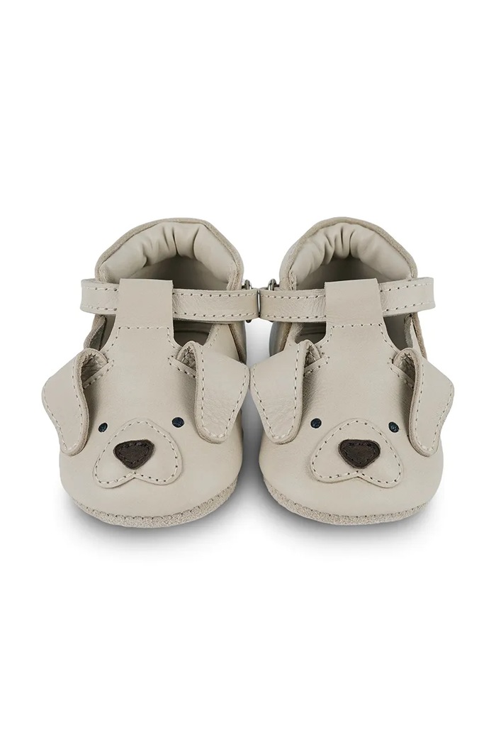 Chłopiec Donsje buty skórzane niemowlęce Spark Special Shoes Golden Retriever 1003011 beżowy