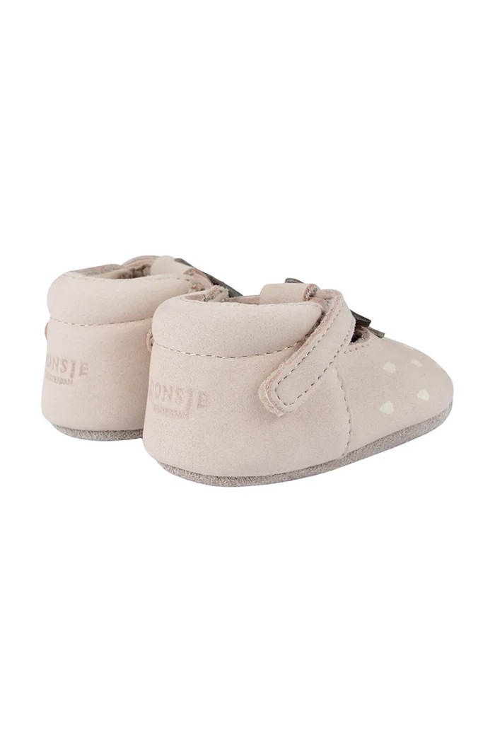 Donsje buty zamszowe niemowlęce Nanoe Shoes Strawberry beżowy 1005003