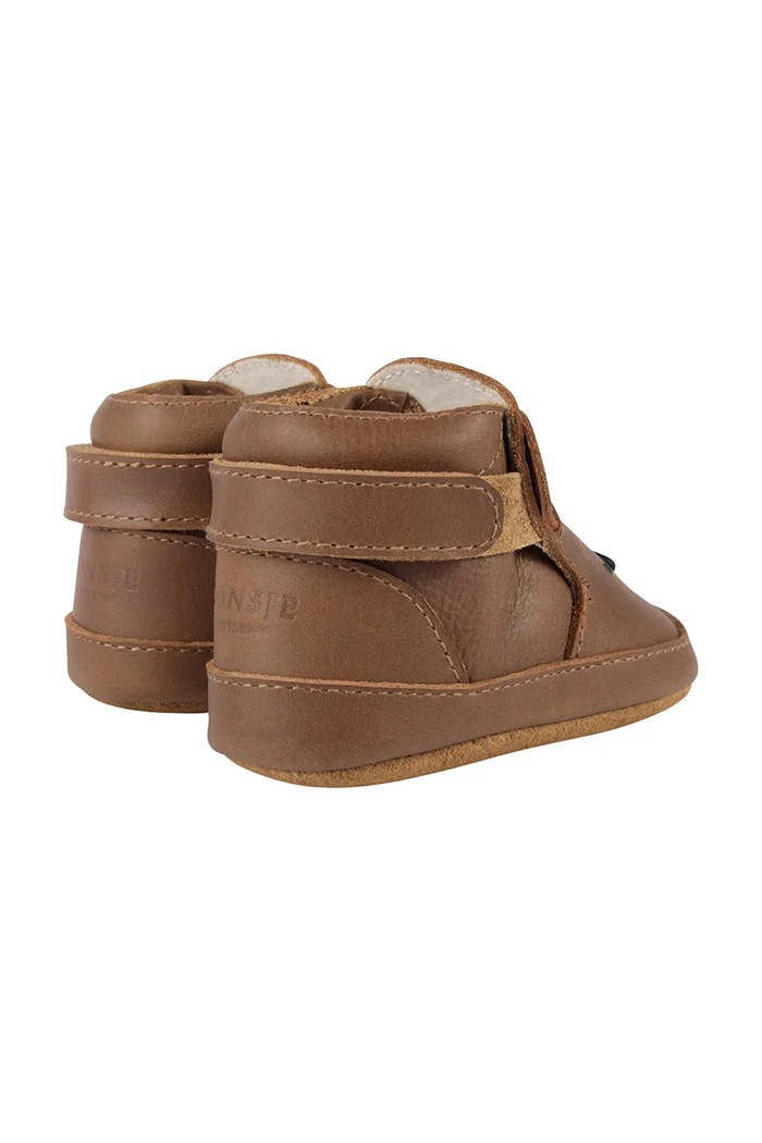 Бебешки кожени обувки Donsje Morris Sneakers Bear кафяв 1036301