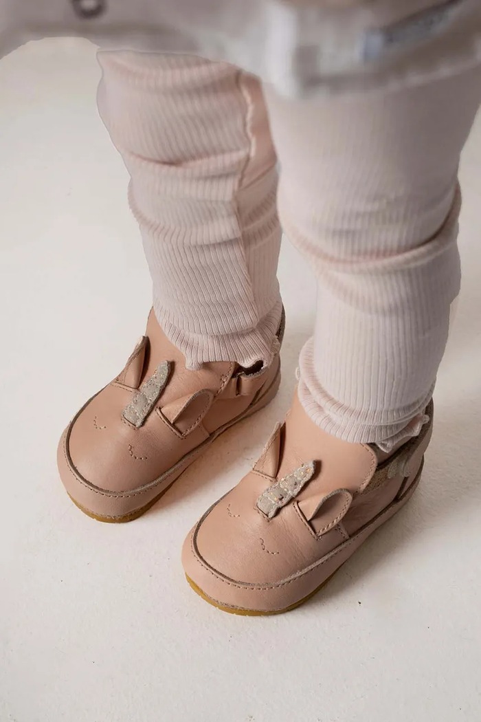 Бебешки кожени обувки Donsje Morris Sneakers Unicorn без изолация розов 1036305