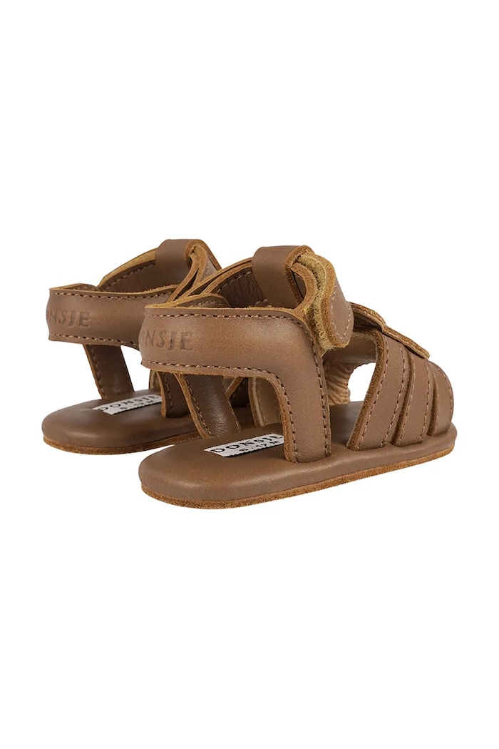 Donsje sandały skórzane niemowlęce Diedan Sandals Bear brązowy 1039602