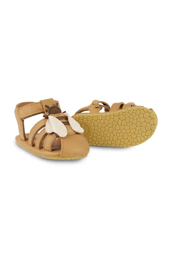 Βρεφικά δερμάτινα σανδάλια Donsje Duni Sky Sandals Bee 1040001 καφέ