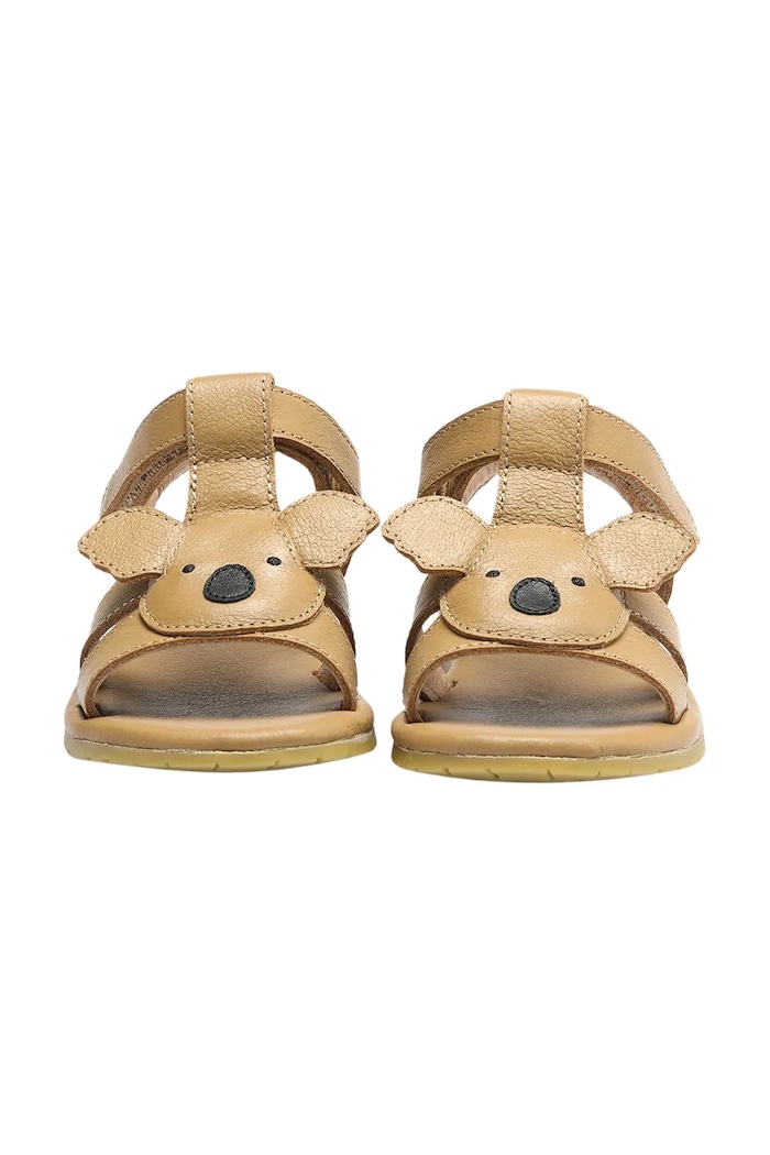 Chlapec Detské kožené sandále Donsje Dhalo Sandals Koala 2027702.22.28 hnedá