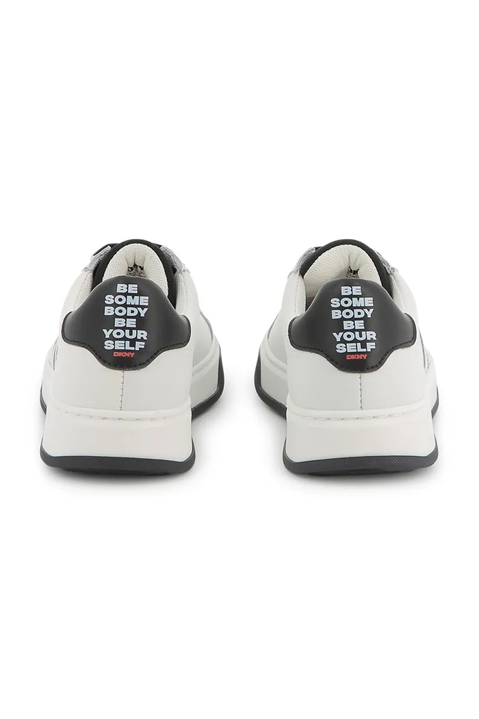 Chlapec Detské kožené tenisky Dkny D62089.36.39 biela