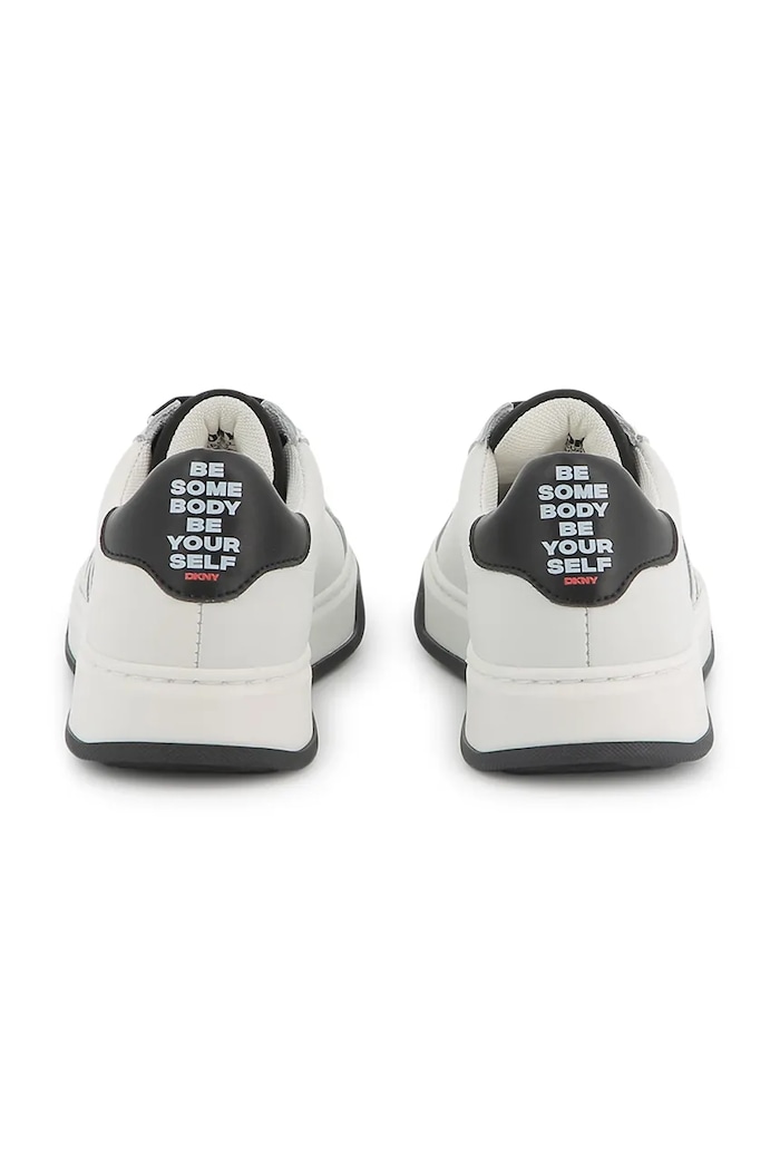 Chlapec Detské kožené tenisky Dkny D62089.36.39 biela