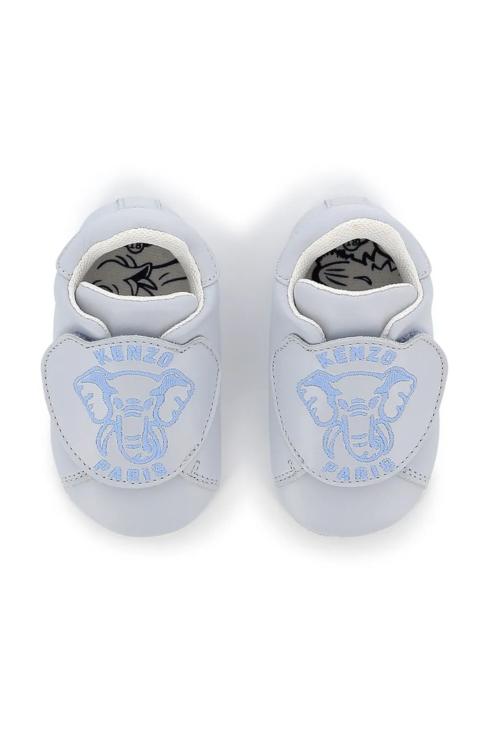 Kožené topánky pre bábätká Kenzo Kids K60891 modrá SS25