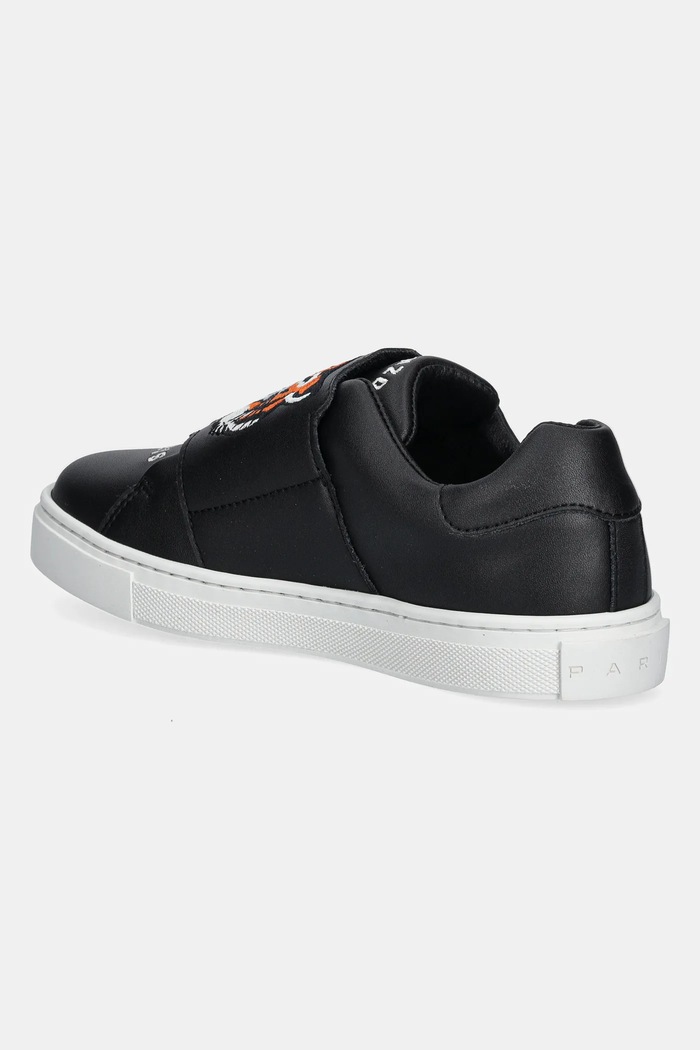 Chlapec Detské kožené tenisky Kenzo Kids K60898 čierna