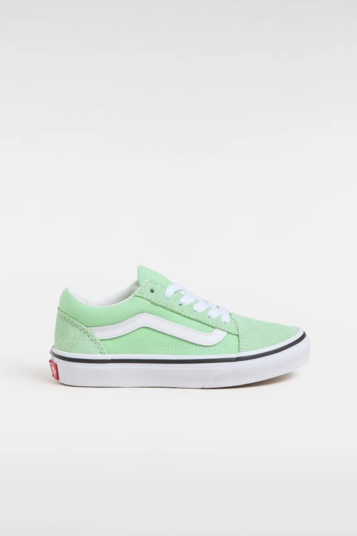 Детски ниски кецове Vans Old Skool велур зелен VN000CYVE2Y1