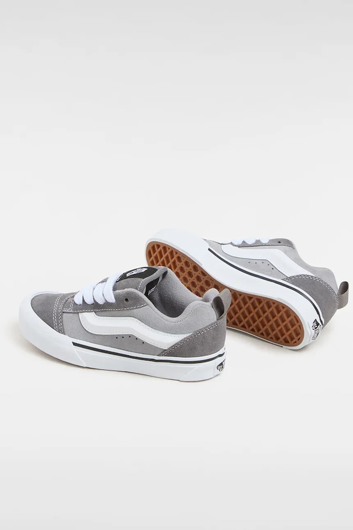 Vans adidasi de piele intoarsa pentru copii Knu Skool gri VN000CYUI5G1