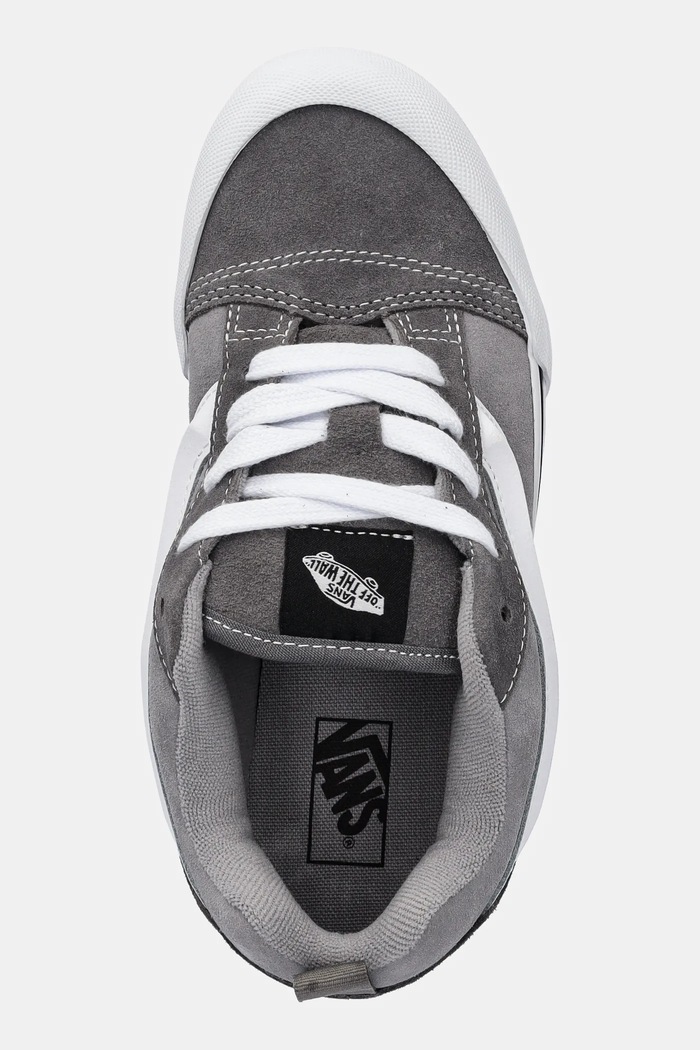 Vans tenisówki zamszowe dziecięce Knu Skool szary VN000D2TI5G1