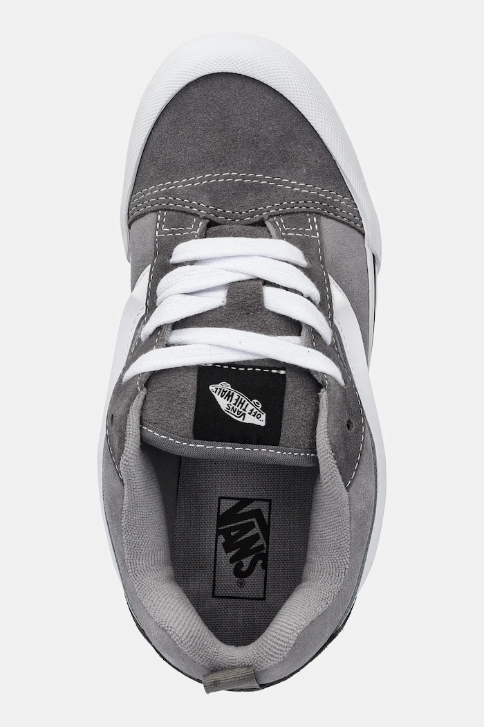 Vans tenisówki zamszowe dziecięce Knu Skool szary VN000D2TI5G1