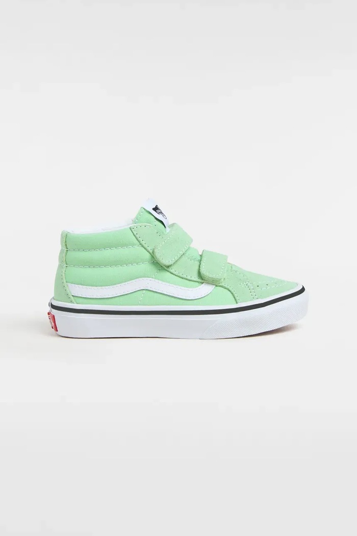Παιδικά πάνινα παπούτσια Vans SK8-Mid Reissue V δέρμα σαμουά πράσινο VN000CYFE2Y1
