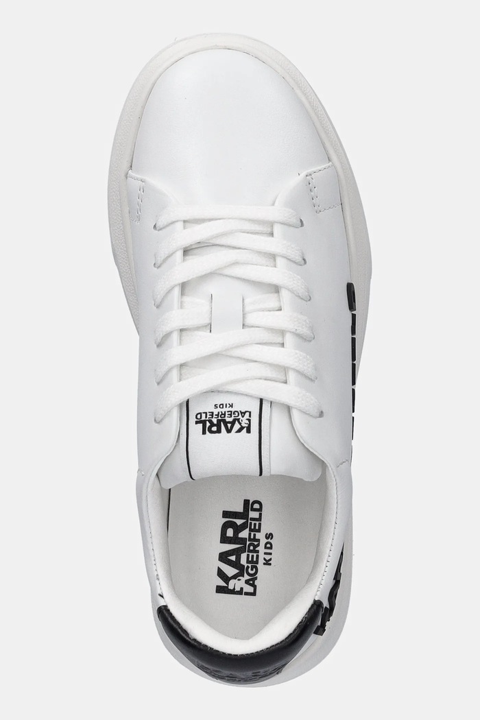 Karl Lagerfeld sneakersy skórzane dziecięce biały Z30381.30.35