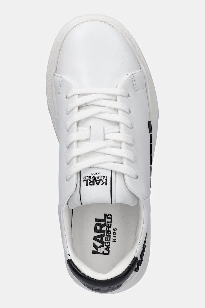 Karl Lagerfeld sneakersy skórzane dziecięce biały Z30381.30.35