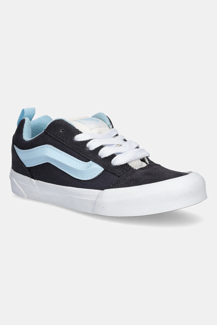 Детски ниски кецове Vans Knu Skool велур сив VN000D2TY311