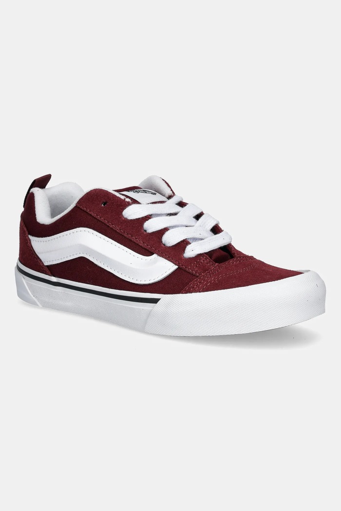 Детски ниски кецове Vans Knu Skool велур виолетов VN000D2T4QU1