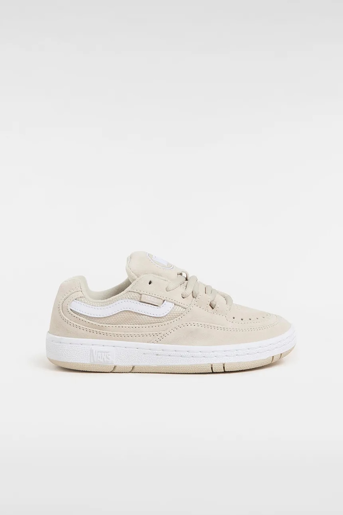 Vans sneakersy skórzane dziecięce Speed WS skóra zamszowa beżowy VN000S642N11
