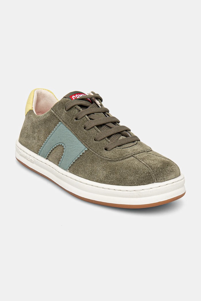 Detské kožené tenisky Camper Runner Four Kids K800552.25.27 zelená AW25