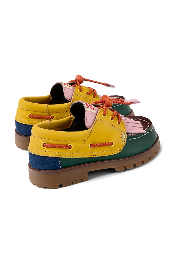 Deklice Otroški usnjeni mokasini Camper by Bobo Choses K800642 rumena