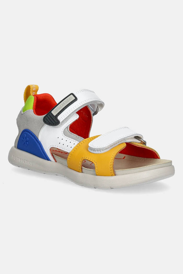 Biomecanics sandały dziecięce skóra zamszowa multicolor 252218.28.34