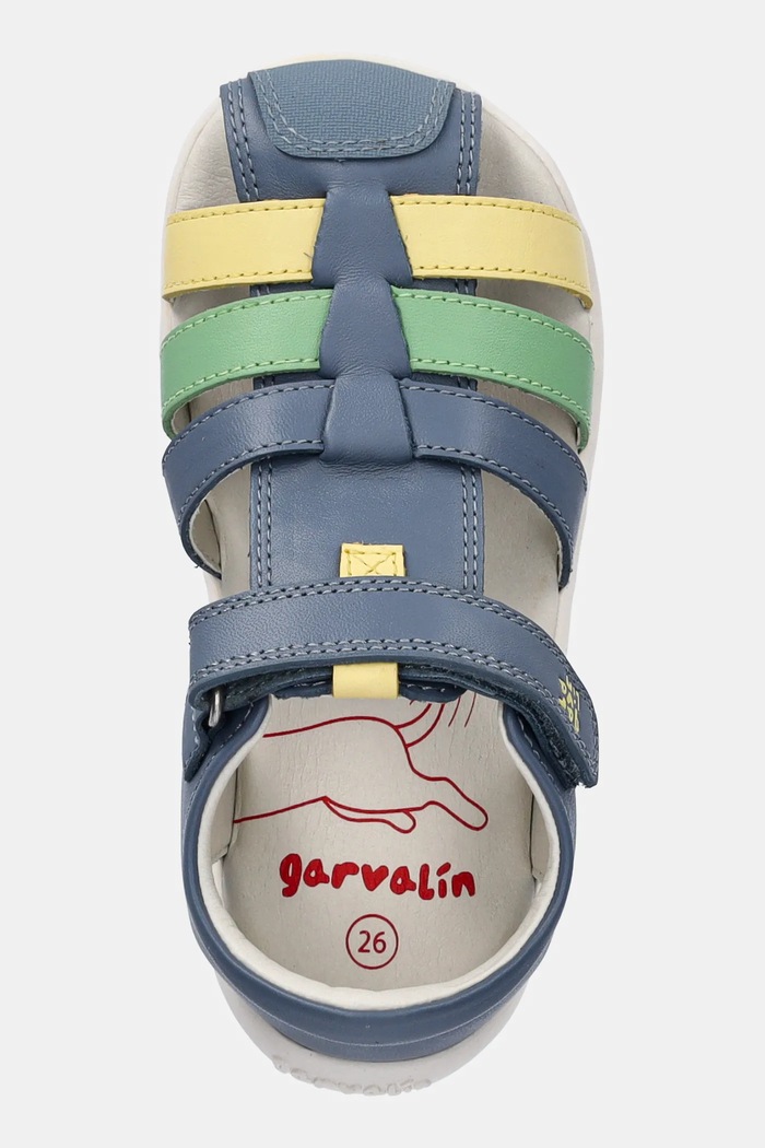 Garvalin sandale de piele albastru 252332.24.26