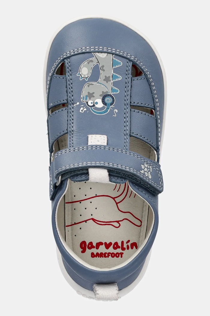 Кожени сандали Garvalin син 252334.24.26
