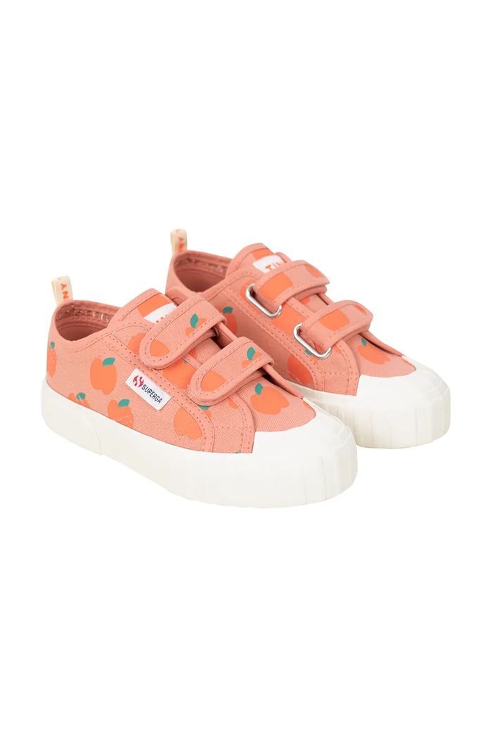 Dječje tenisice Tinycottons APPLES SNEAKERS X SUPERGA SS25.902 narančasta SS25