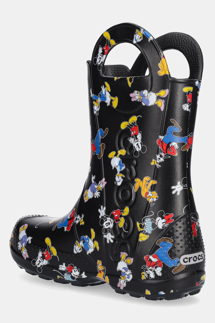 Κοριτσίστικα Γαλότσες Crocs MICKEY FRIENDS HANDLE IT BOOT KIDS 210889.CROCS.MICKEY.FRI μαύρο