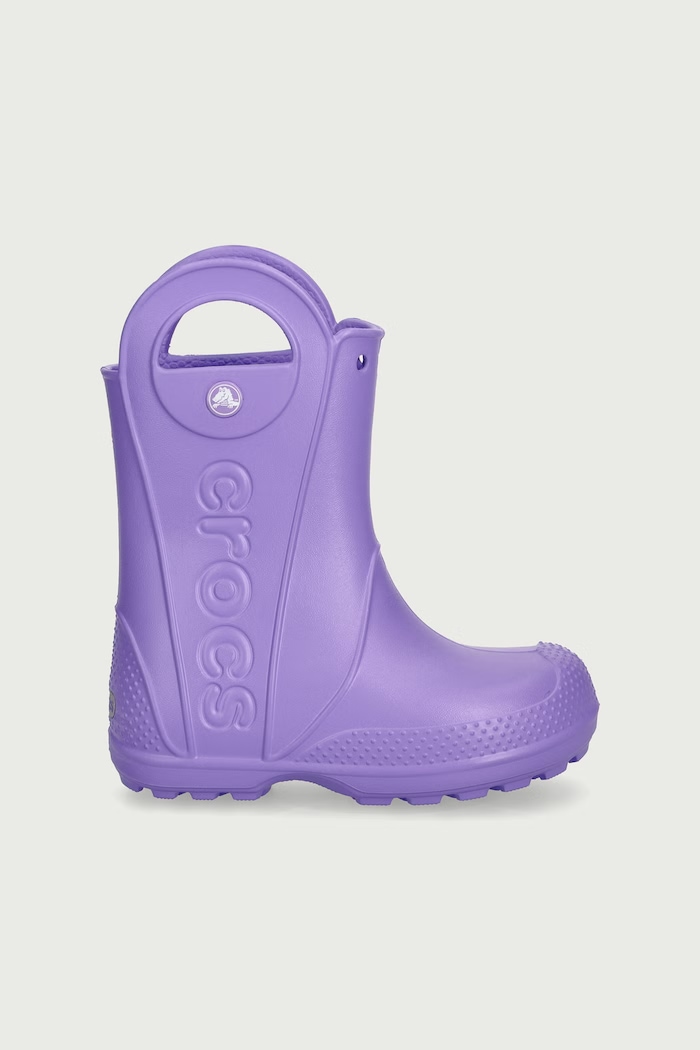 Crocs Kalosze dziecięce HANDLE IT RAIN BOOT KIDS 211052.CROCS.HANDLE.IT. fioletowy AW25