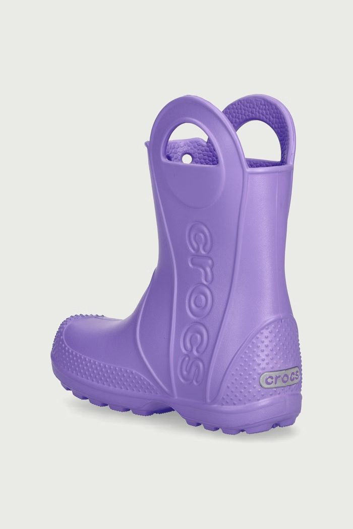 Chłopiec Crocs Kalosze dziecięce HANDLE IT RAIN BOOT KIDS 211056.CROCS.HANDLE.IT. fioletowy