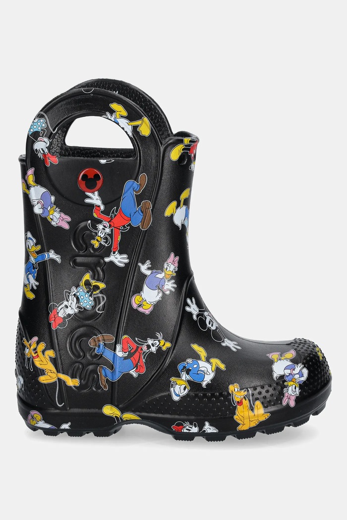 Gumene čizme Crocs MICKEY FRIENDS HANDLE IT BOOT KIDS 211146.CROCS.MICKEY.FRI crna SS25