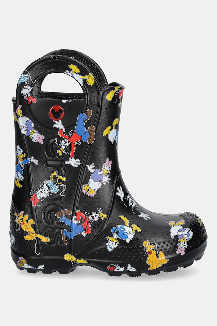 Gumene čizme Crocs MICKEY FRIENDS HANDLE IT BOOT KIDS 211146.CROCS.MICKEY.FRI crna SS25