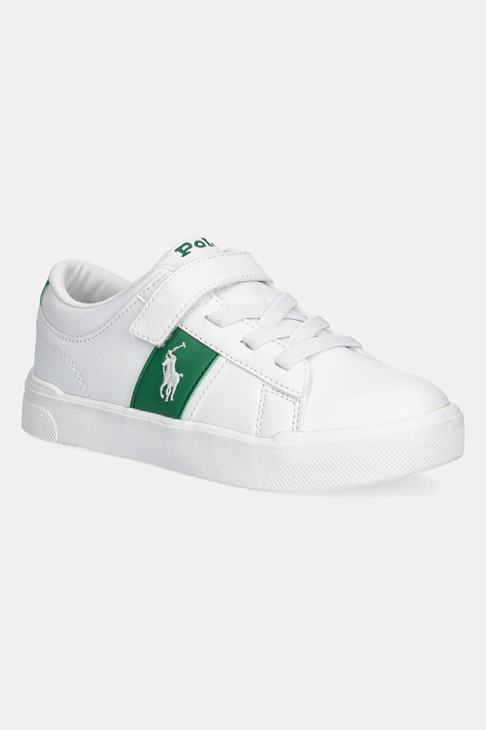 Sneakers boty Polo Ralph Lauren FRAZIER PS textilní zelená RL02446102