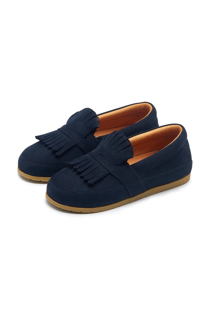 Deklice Otroški usnjeni mokasini Donsje Yaell Loafers 2029700.29.33 mornarsko modra