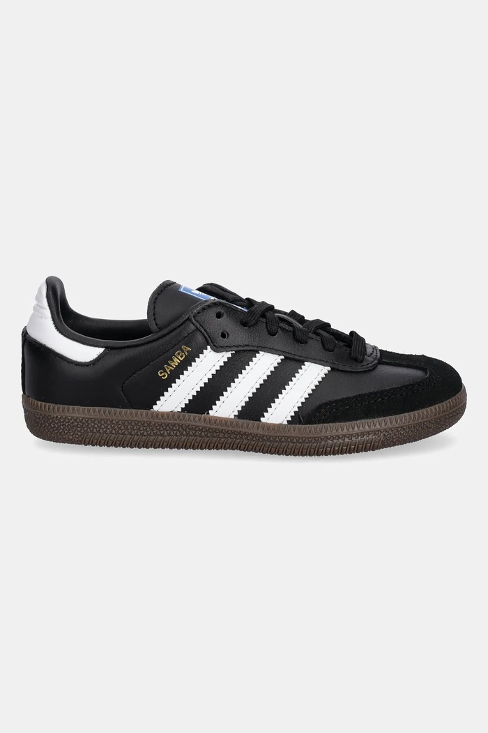 Kožne tenisice adidas Originals SAMBA OG IE3678 crna SS26