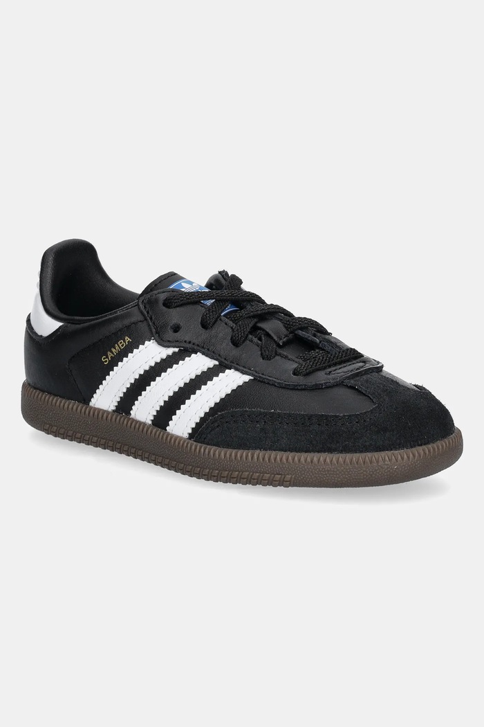 Dječje tenisice adidas Originals SAMBA OG imitacija zrnate kože crna IE3680