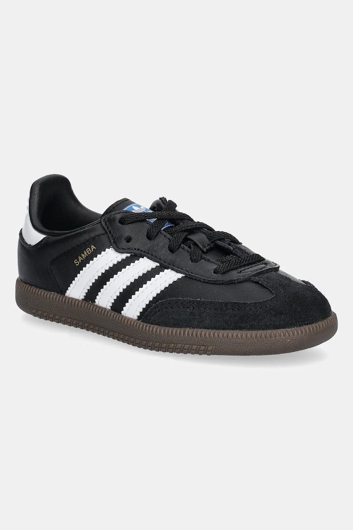 Dječje tenisice adidas Originals SAMBA OG imitacija zrnate kože crna IE3680