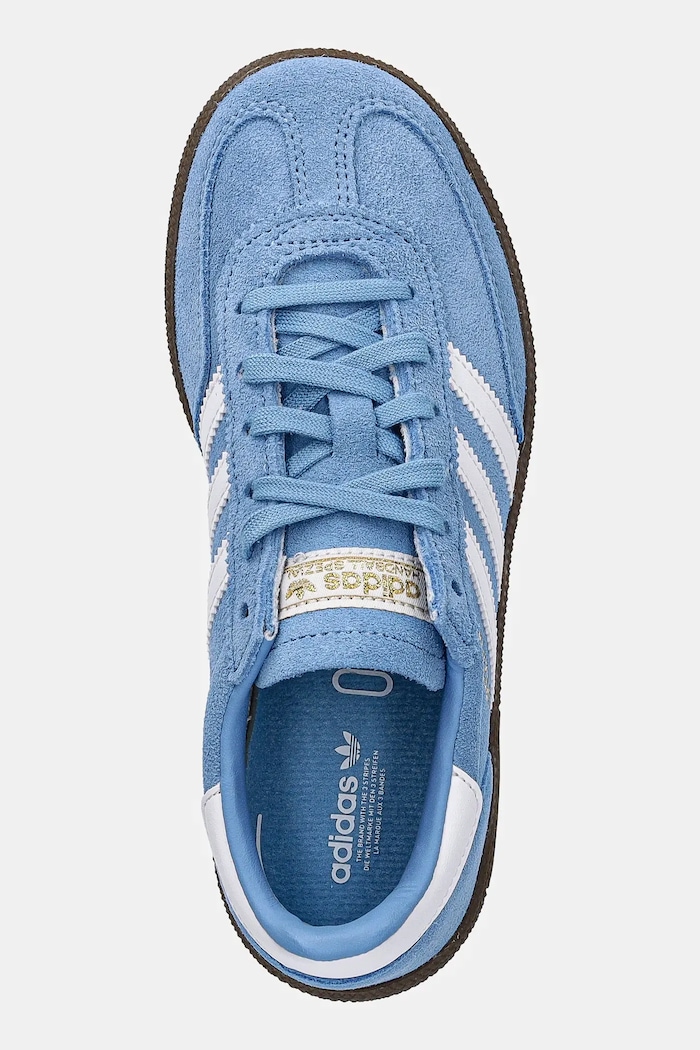 Dječje tenisice od brušene kože adidas Originals HANDBALL SPEZIAL plava JI2896