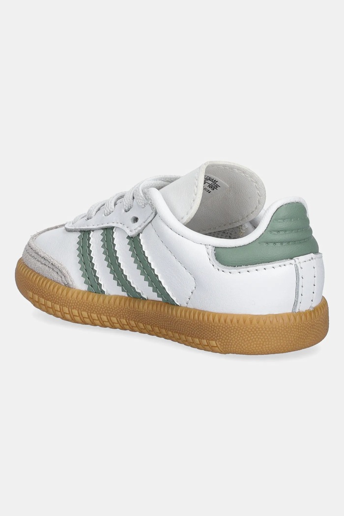 Chłopiec adidas Originals sneakersy skórzane dziecięce SAMBA OG JP5487 zielony