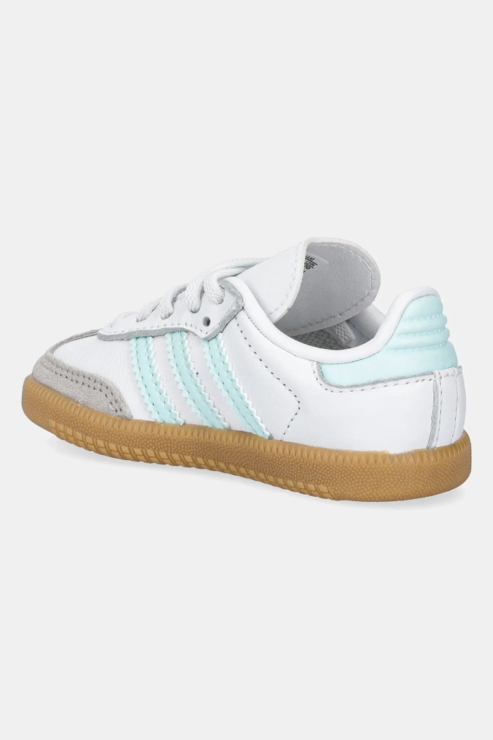 Chlapec Kožené tenisky adidas Originals SAMBA OG JP5489 tyrkysová