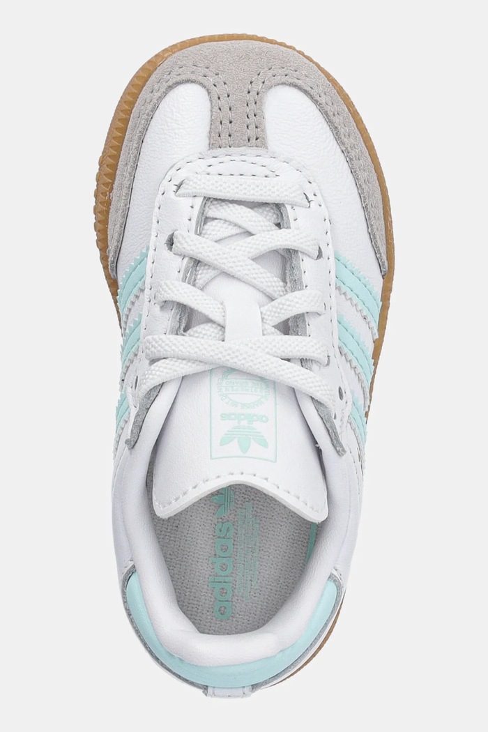Kožené tenisky adidas Originals SAMBA OG tyrkysová JP5489