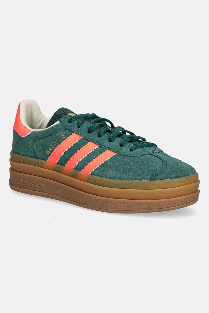 Sneakers boty adidas Originals GAZELLE BOLD textilní zelená JQ7408