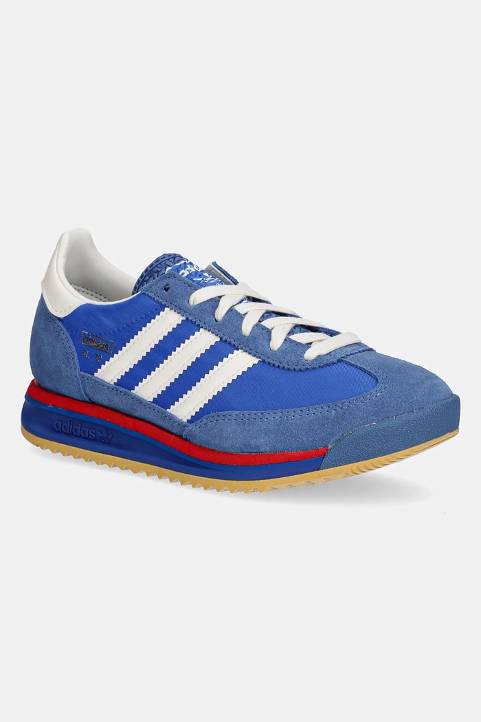 Dječje tenisice adidas Originals SL 72 RS brušena koža plava JI3088